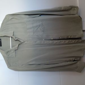 Black tape light sage green shirt